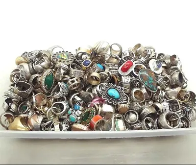 C 50 Gram Rings Lot Assorted Sterling Silver 925 Wholesale Resale Vintage Now • $79.99