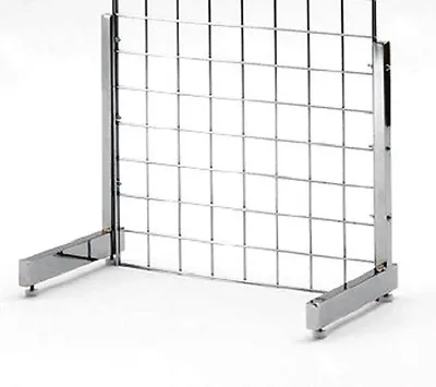 Gridwall Mesh Retail Display Stand 2ft X 5ft On Floor Standing L-legs  • £54
