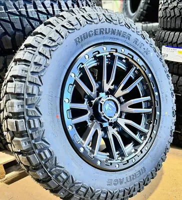 20x10 Fuel D680 Gray Rebel Wheels 35  AT RT Tires 8x170 Ford Excursion F250 F350 • $2564.05