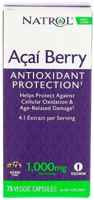 Natrol Acai Berry 75 Vcaps • £16.33