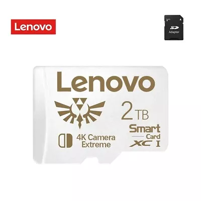 Lenovo Micro TF SD Card 2TB 1TB 512GB Memory Card Flash Class 10 SD Card Memory • $11.99