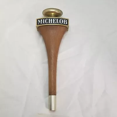 Vintage Michelob Beer Tap Handle 11.5 Inches Wood/brass   • $12.99