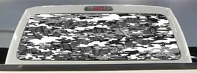$52.45 • Buy Camo Camouflage Pickup Truck Back Window Graphic Decal Tint Hunter Snow Cloth