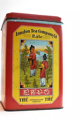 HTF Antique 1920s Tea Tee Tin Bale London Tea Company Ltd • £19.30