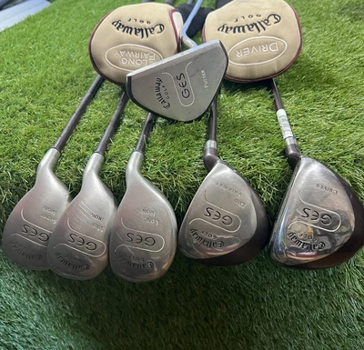 $220 • Buy Callaway Women GES 8 Piece Golf Set Hybrid Irons Woods Putter Graphite Ladies RH