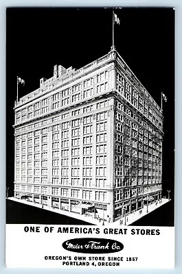 Portland OR Postcard RPPC Photo One Of America's Great Stores Meier & Frank Co • $19.95