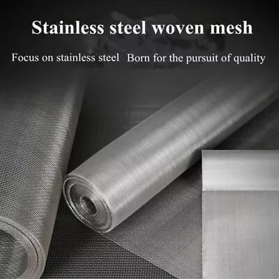 $19.99 • Buy Stainless Steel Filter 80 100 120 200 300 400 500 Mesh 180-25 Micron Filtration