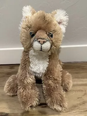 Wildlife Artists Mountain Lion Cub Kitten 11  Inch Plush Blue Eyes • $13