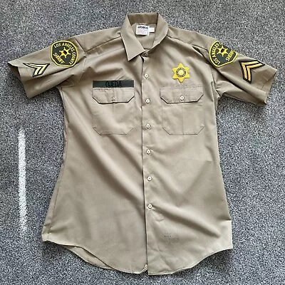 Elbeco Los Angeles County Sheriff Law Enforcement Sheriff Uniform Shirt Name Tag • £20