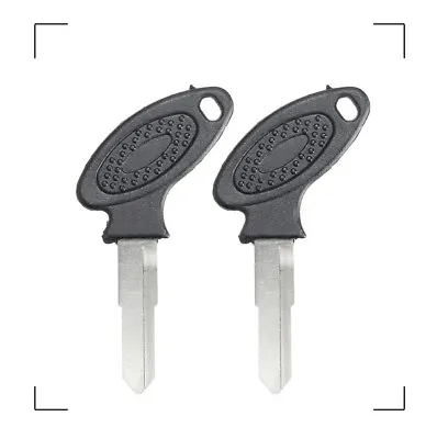 2x Black Motorcycle Uncut Key Blank For Mopeds Chinese Scooter Bike GY6 150cc. • $1.51