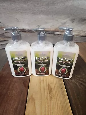 3PK Moist Hemp Awapuhi Body Moisturizer Lotion 18oz NEW • $39.99