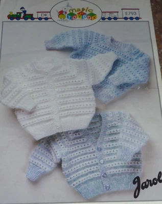 £1.40 • Buy Jarol Knitting Pattern DK Baby's/Child's V/Round Neck Cardigan & Sweater E793