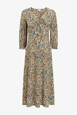 £19.99 • Buy NEXT Maternity Multi Floral Print Ruched Midi Dress Size 16 BNWT RRP £36 Party 