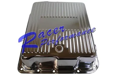 GM 700R4 4L60E Chrome Deep Transmission Pan Extra Cap 4L60 4L65E Automatic Trans • $45.96