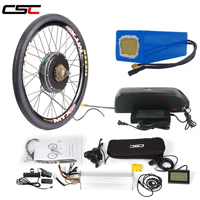 CSC 1OOOW 15OOW E Bike Wheel Electric Bicycle Conversion Kit With 48V Battery • £269
