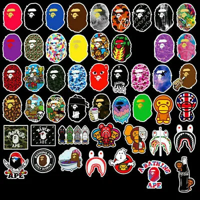 50 Pack JDM BAPE Stickers Car Motorcycle Racing Helmet Bumper ATV UTV Decals Lot • $9.99