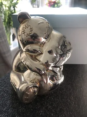 2003 Silver Plated Me To You Teddy Bear Money Box Carte Blanche Greetings  Ltd • £17