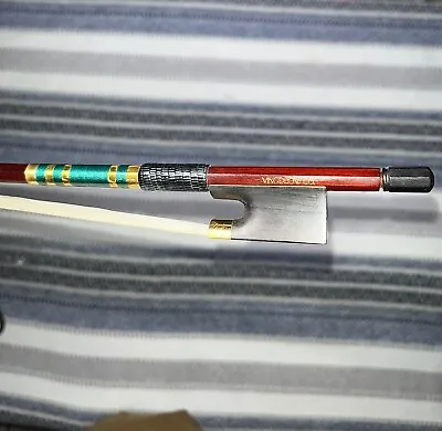 Concert Level Pernambuco Violin Bow 4/4 Model : 811V Cubic Zirconium Details • $39