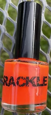 New 11ml Neon Orange Crackle Nail Polish Varnish Quick Dry • £3.15