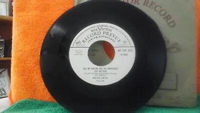 Melvin Smith 45rpm Call Me Darling..../Sarah Kelly Blues Rare Promo 1950's EX • $65