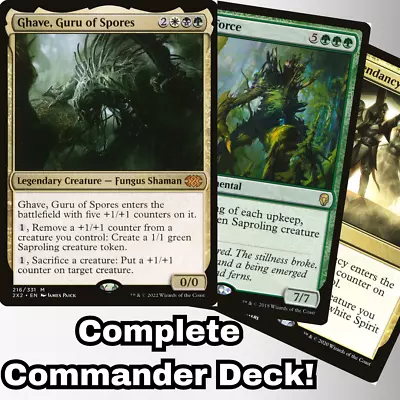 MTG Commander EDH Deck Ghave Guru Of Spores 100 Cards Custom Deck Tokens Abzan • $57.99