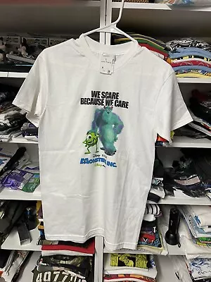 Vintage 2001 Disney Monsters Inc. Movie Promo Tee T-Shirt M Pixar Y2K • $75