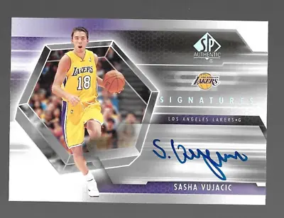 2004-05 Upper Deck SP Authentic Sasha Vujacic  Rookie Auto • $25