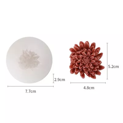 3D Flowers Silicone Mold Fondant Cake Topper Mold Chocolate Candy Baking Mould • £9.97