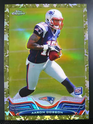 2013 Topps Chrome Camo Refractor /499 Aaron Dobson RC Rookie Patriots #65 • $2.25