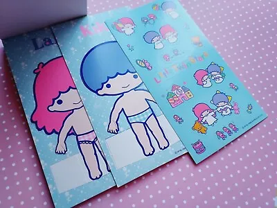 $23.99 • Buy 1985 Sanrio Little Twin Stars Rare  Doll Stickers Dress Up Paper Toy New Vtg