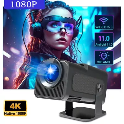 4K Projector 20000 Lumens 1080P 3D LED Mini WiFi Video Home Theater Cinema • $119.99