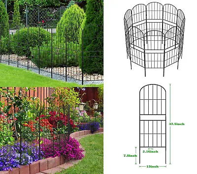 10 Pack Decorative Garden Fence Rustproof Metal Wire Panel Border Animal Barrier • $28.99