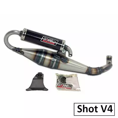 Silencer Giannelli Shot V4 Minarelli Horizontal Aerox Nitro Why Sr 50 • $383.77