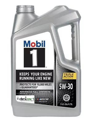 Mobil 1 Advanced Full Synthetic Motor Oil 5W-30 5 Quart NEW!! FREE SHIPPING • $29.99