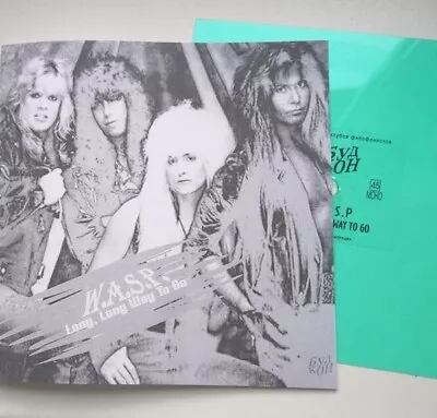 W.A.S.P.  Light Green 6  Single LONG WAY TO GO Rare METAL Wasp • $17