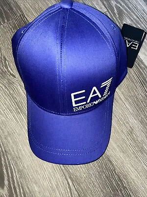 Emporio Armani EA7 Logo Badge Cap Blue- Brand New Tags Bright Blue • £39.99