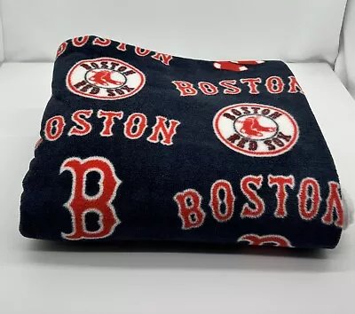 Boston Red Sox MLB Sports Blue Fabric (112” X 58 ) (3yds X 1.5yds) • $24