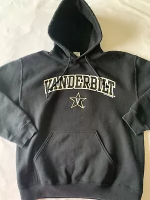 Vanderbilt Commodores Hoodie Sweatshirt Adult M Black Pullover Mens See Pics • $19.11