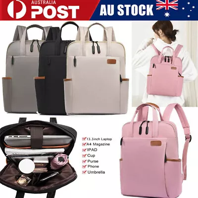 Women Girls Laptop Backpack Rucksack Shoulder Bag Work Travel School Teenager AU • $29.99