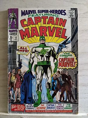 Marvel Super-Heroes Captain Marvel #12 (1967) • $250