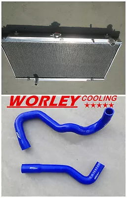 3Row ALLOY Radiator &BLUE Hose For Nissan Patrol Y61 GU 4.2L Diesel & Turbo TD42 • $329