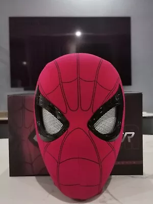 New Spiderman Mask Luxury Helmet Eye Closing Blinking Eyes Chin-Activate Ability • £24.99