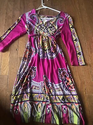 SNAPLadies Small Paisley Dress Wrap Front Ties In Back Size Small • $7.20