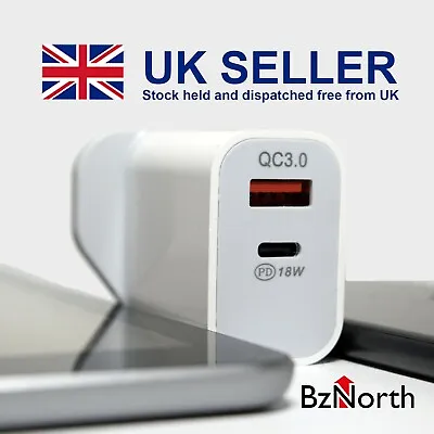 £8.99 • Buy USB C Fast Charging PD Charger Plug Adapter For IPhone 11 12 Pro XR 13 14 Pro