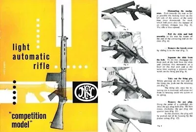 FN FAL Light Automatic Rifle Competition Model Manual (in English) • $14.95
