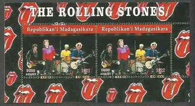 £3.25 • Buy The Rolling Stones Stamps Min Sheet Fu/cto -Madagasikara 2022