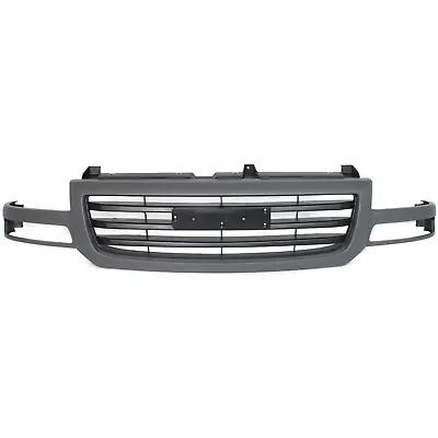 Grille For 2003-2007 GMC Sierra 1500 2003 Sierra 1500 HD Silver Plastic • $126.64