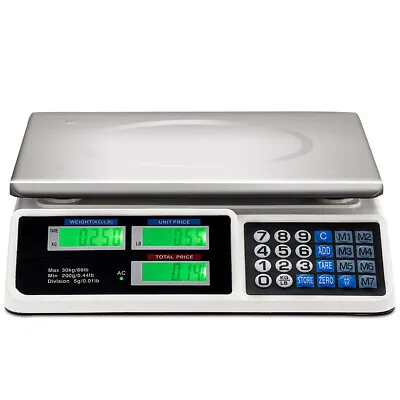 66Lbs Digital Weight Scale Price Computing Retail Count Scale Food Meat Scales • $49.99