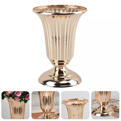  Wedding Decoration Vase Tall Flower Trumpet Vases For Centerpieces Desktop • £16.38