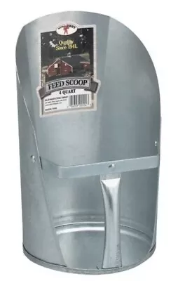 Little Giant 9204 4 Quart Galvanized Metal Feed Scoop • $171.78